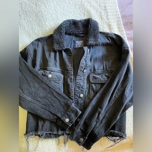 Black Abercrombie Jean jacket